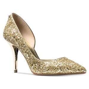 Michael Kors Women's Nathalie D'orsay Pumps in Gold Size 7